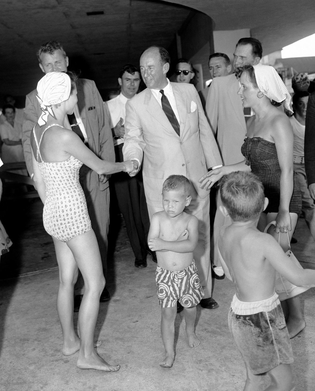 Adlai Stevenson campaigning